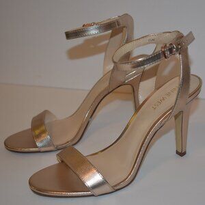 Nine West Gold Heel Sandals 7 1/2 M